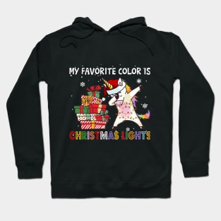 My Favorite Color Is Christmas Lights Hoodie